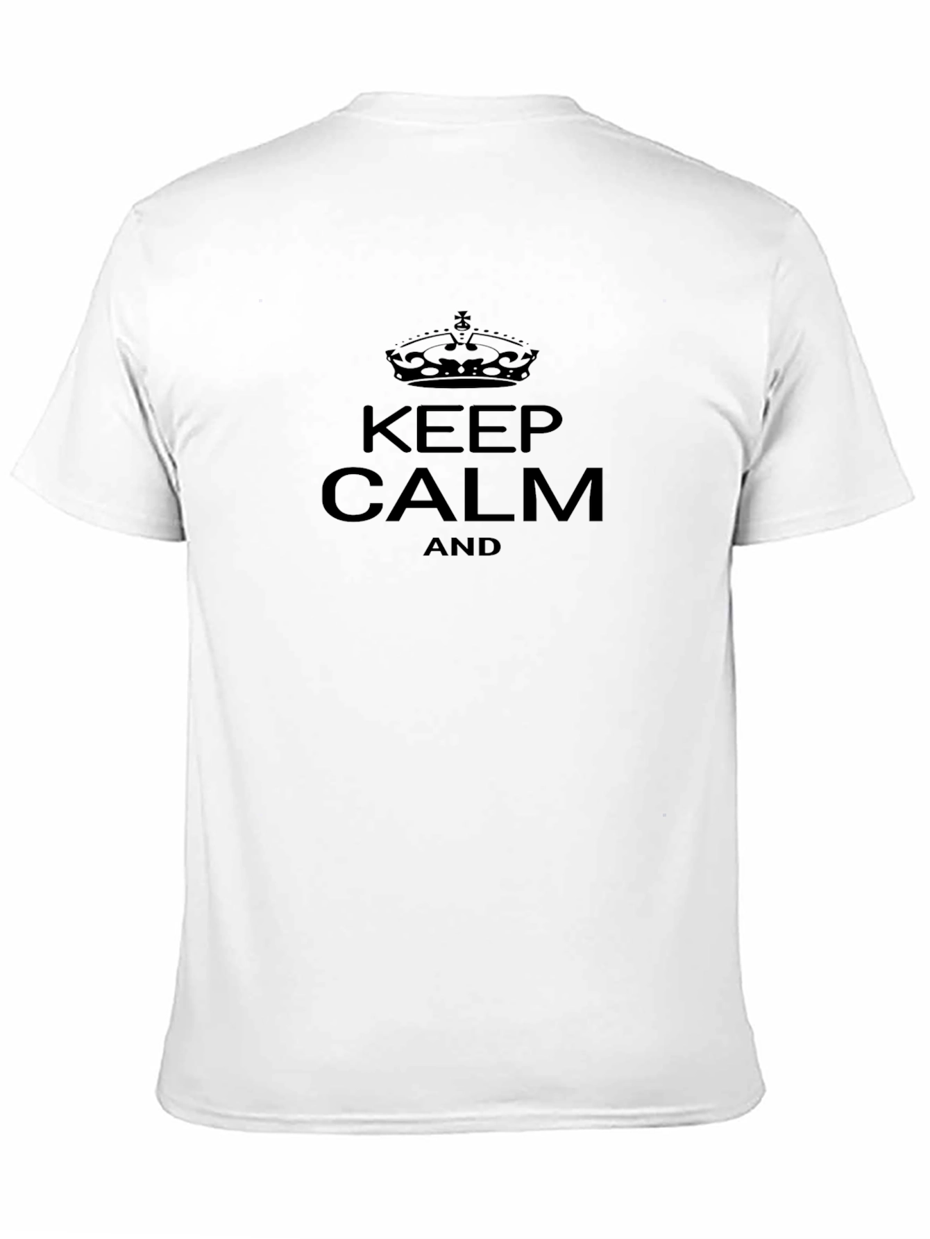 Keep Calm Graphic Tee - Classic Black T-Shirt