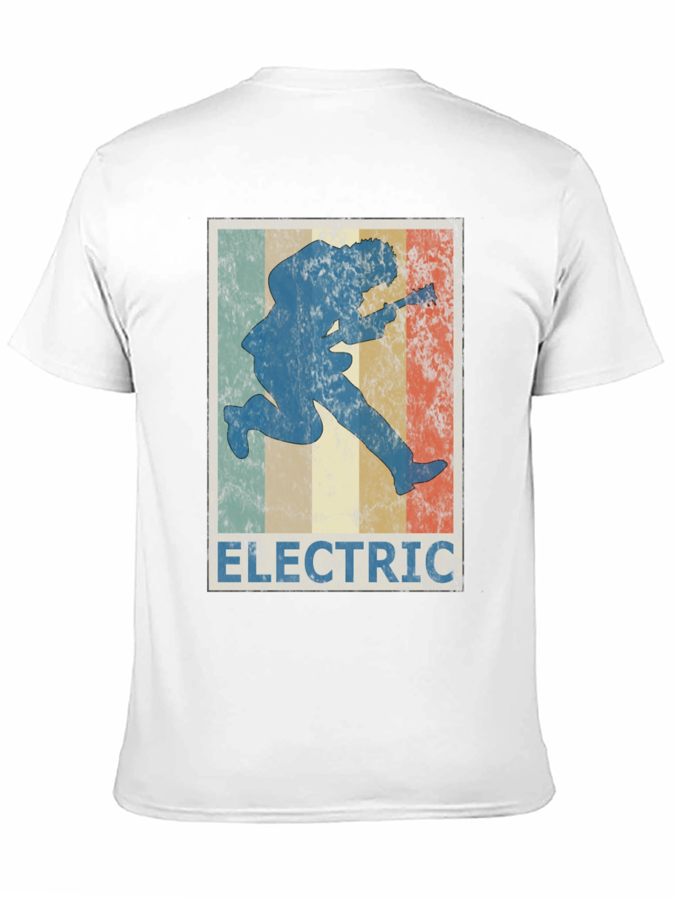 Electric Guitar Player T-Shirt Retro Design