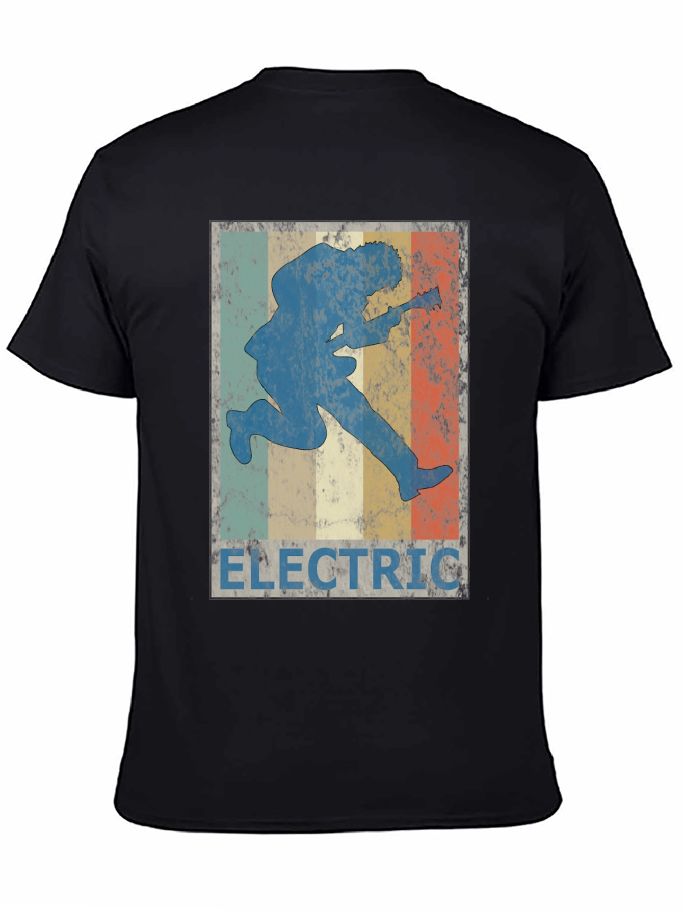 Electric Guitar Player T-Shirt Retro Design
