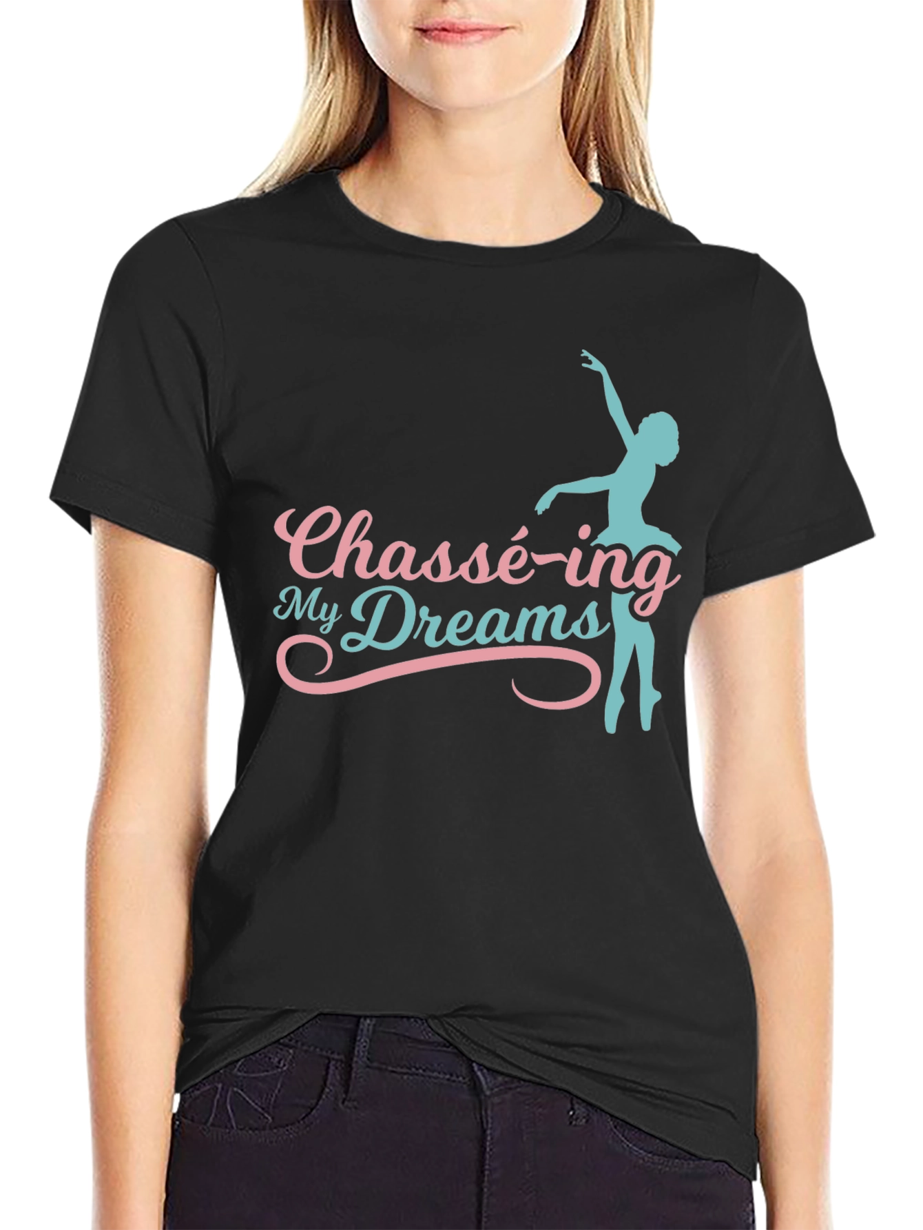 Chassé-ing My Dreams Black Graphic T-Shirt