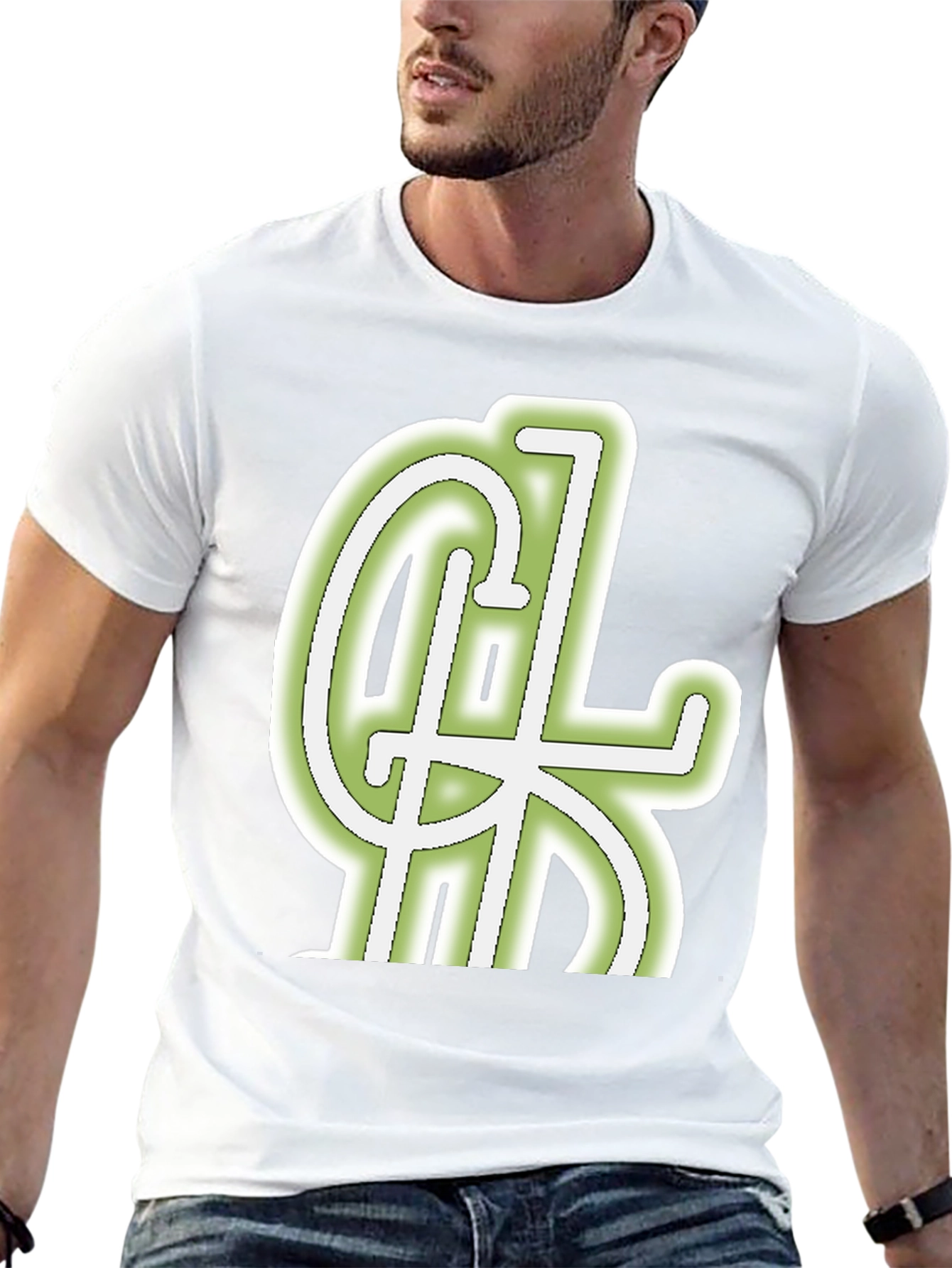 Cool Graphic Tee - Black Cotton Blend Casual Wear