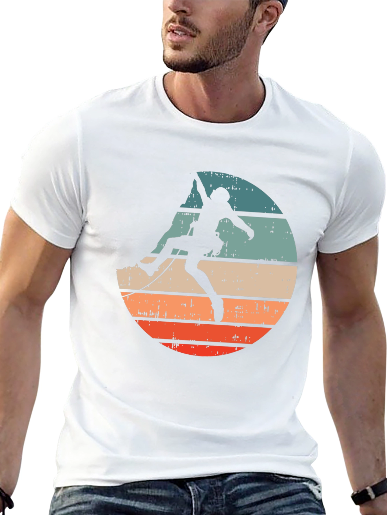 Retro Rock Climbing T-Shirt - Adventure Ready