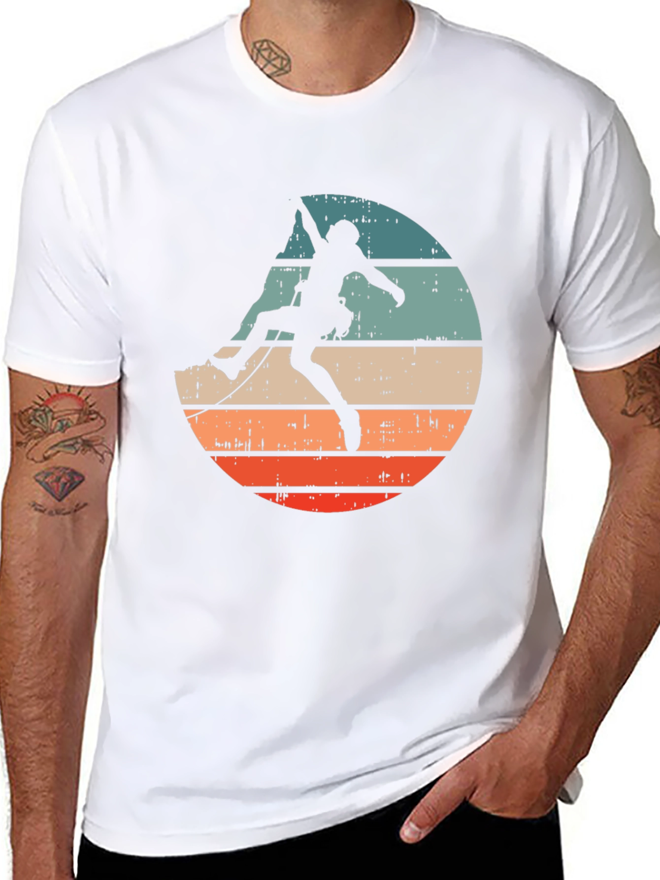 Retro Rock Climbing T-Shirt - Adventure Ready