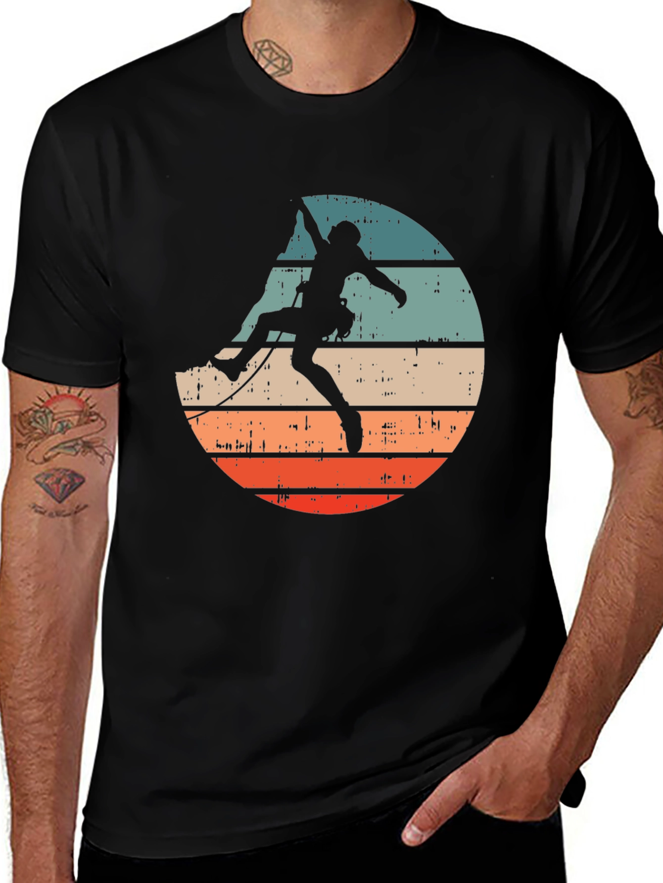 Retro Rock Climbing T-Shirt - Adventure Ready