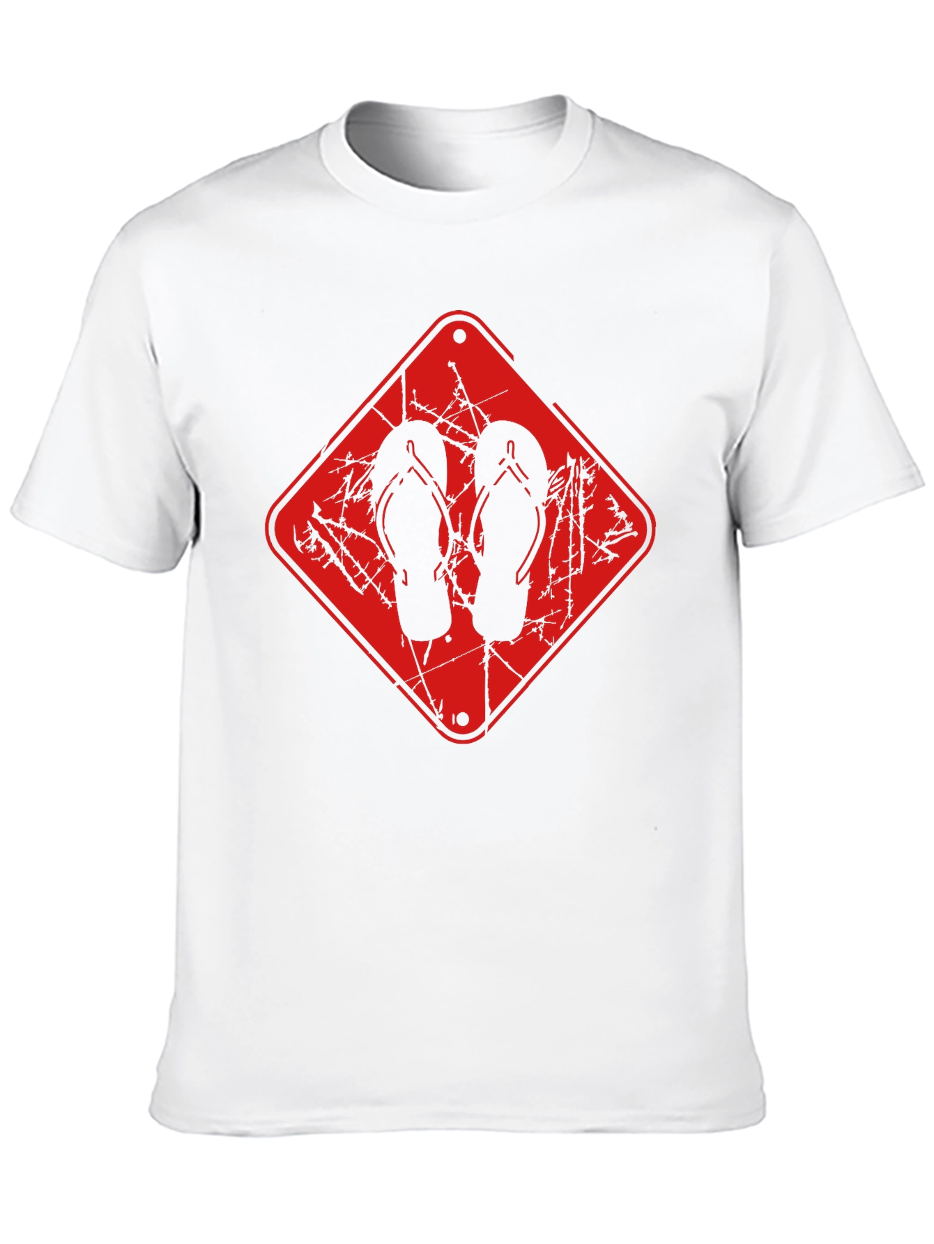 Flip Flop Graphic Tee - Black Casual Comfort