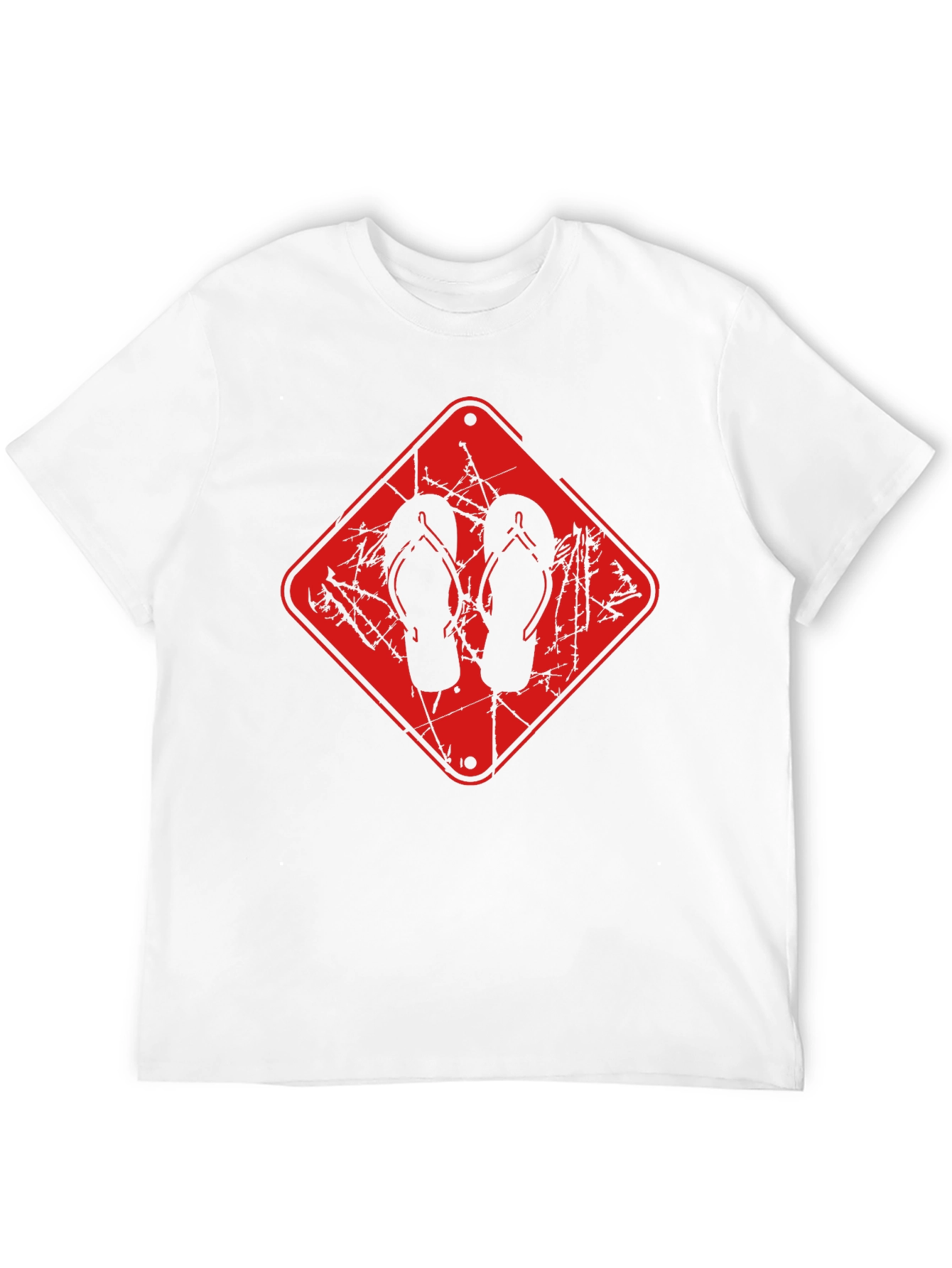 Flip Flop Graphic Tee - Black Casual Comfort