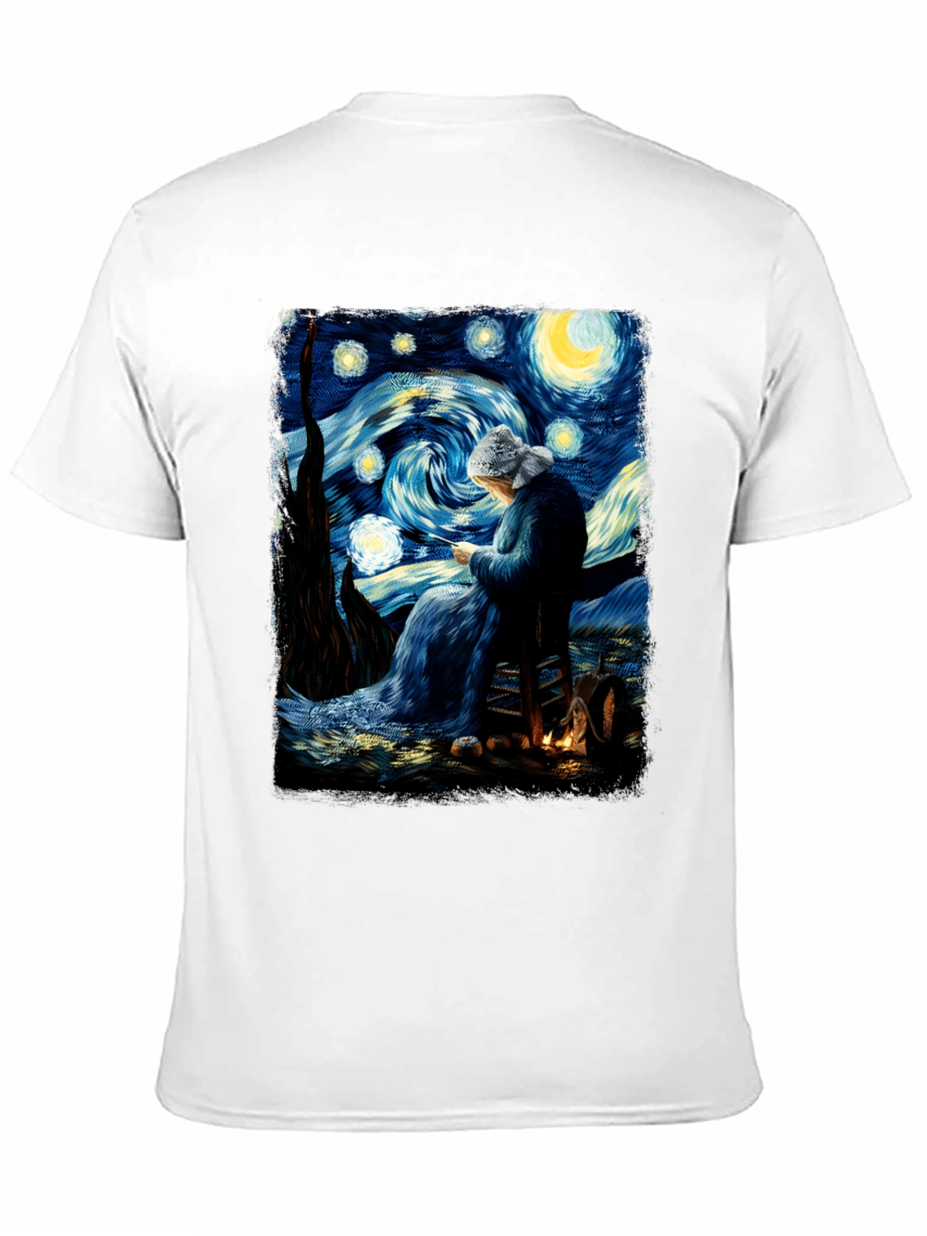 Starry Night Knitting T-Shirt