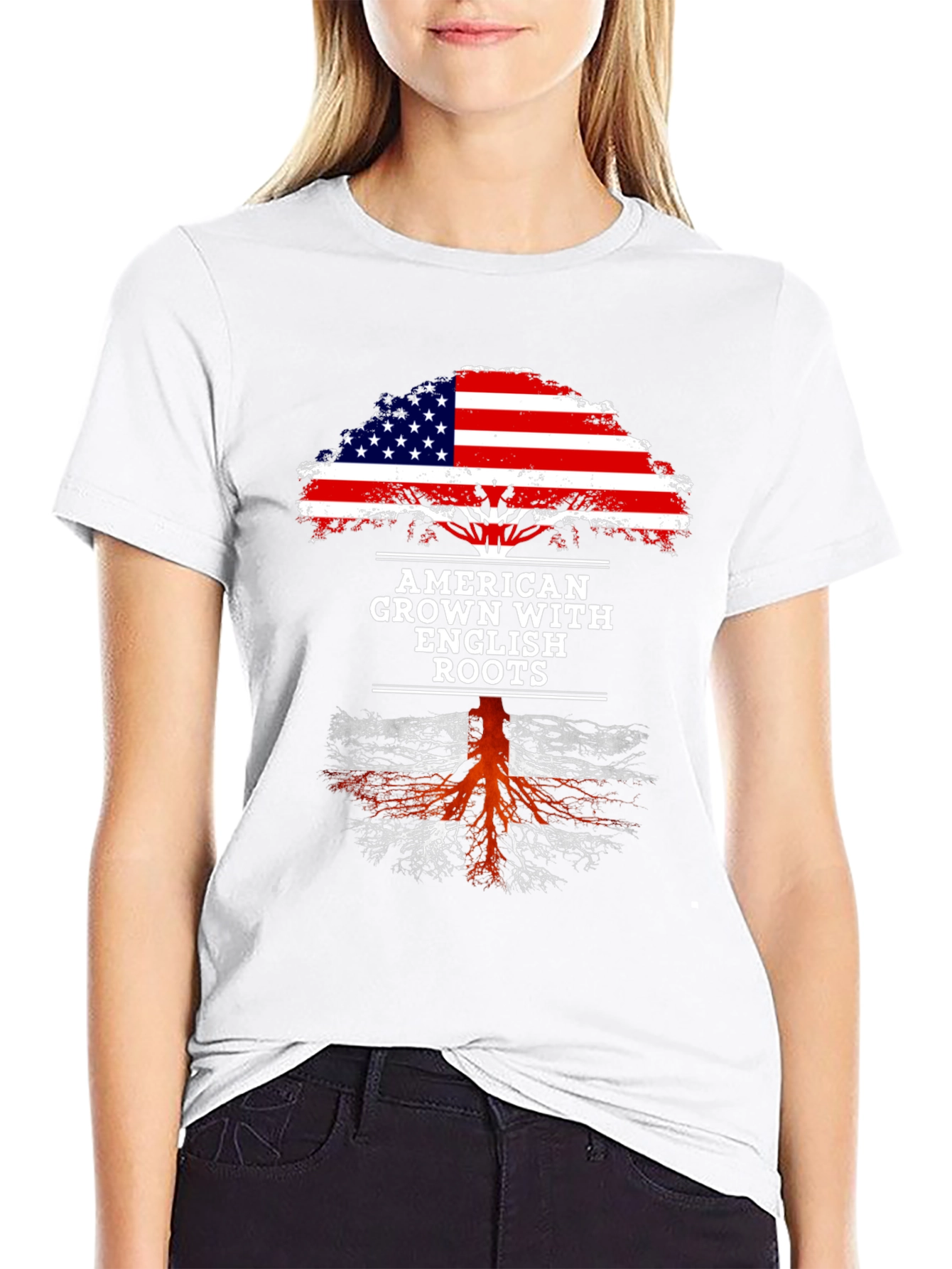 American Grown with English Roots Graphic Tee