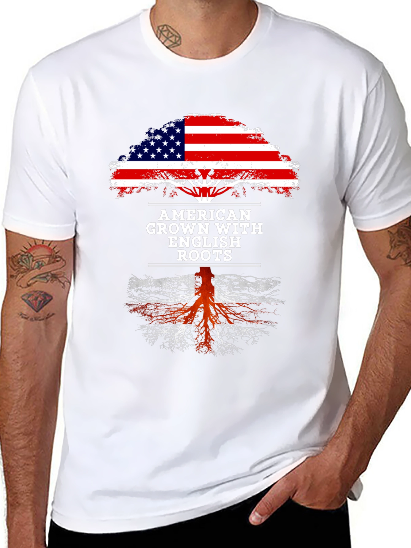 American Grown with English Roots Graphic Tee