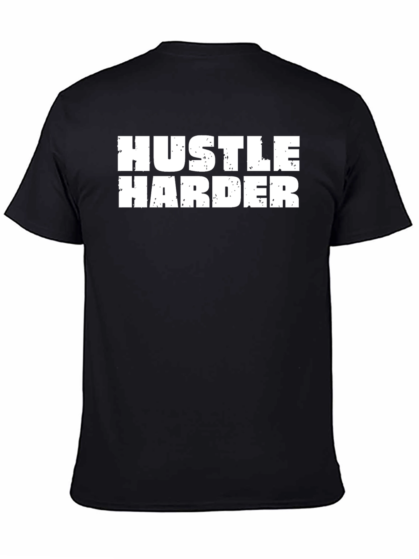 Hustle Harder Black Graphic Tee