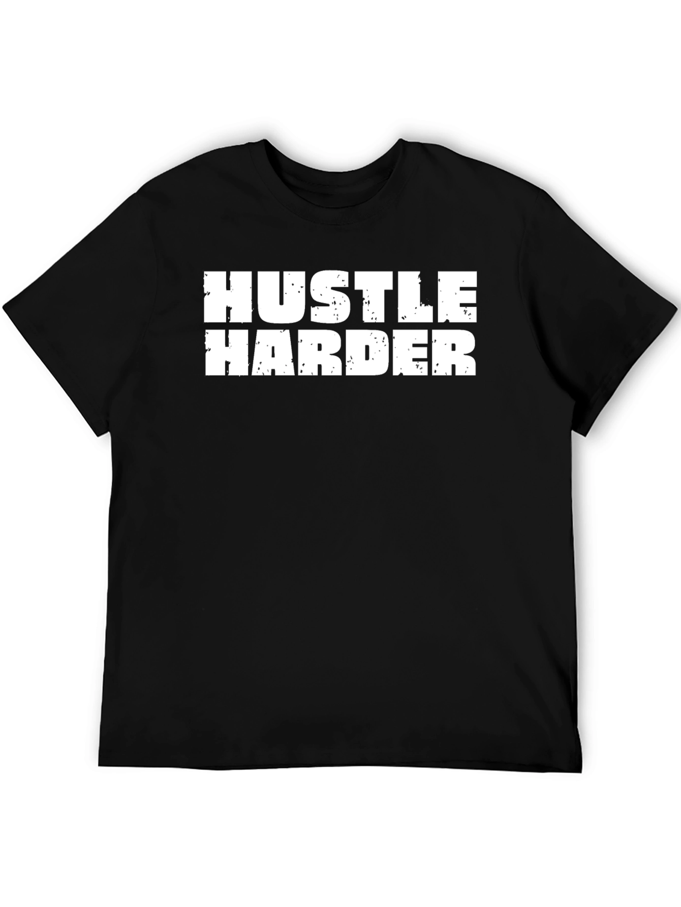 Hustle Harder Black Graphic Tee