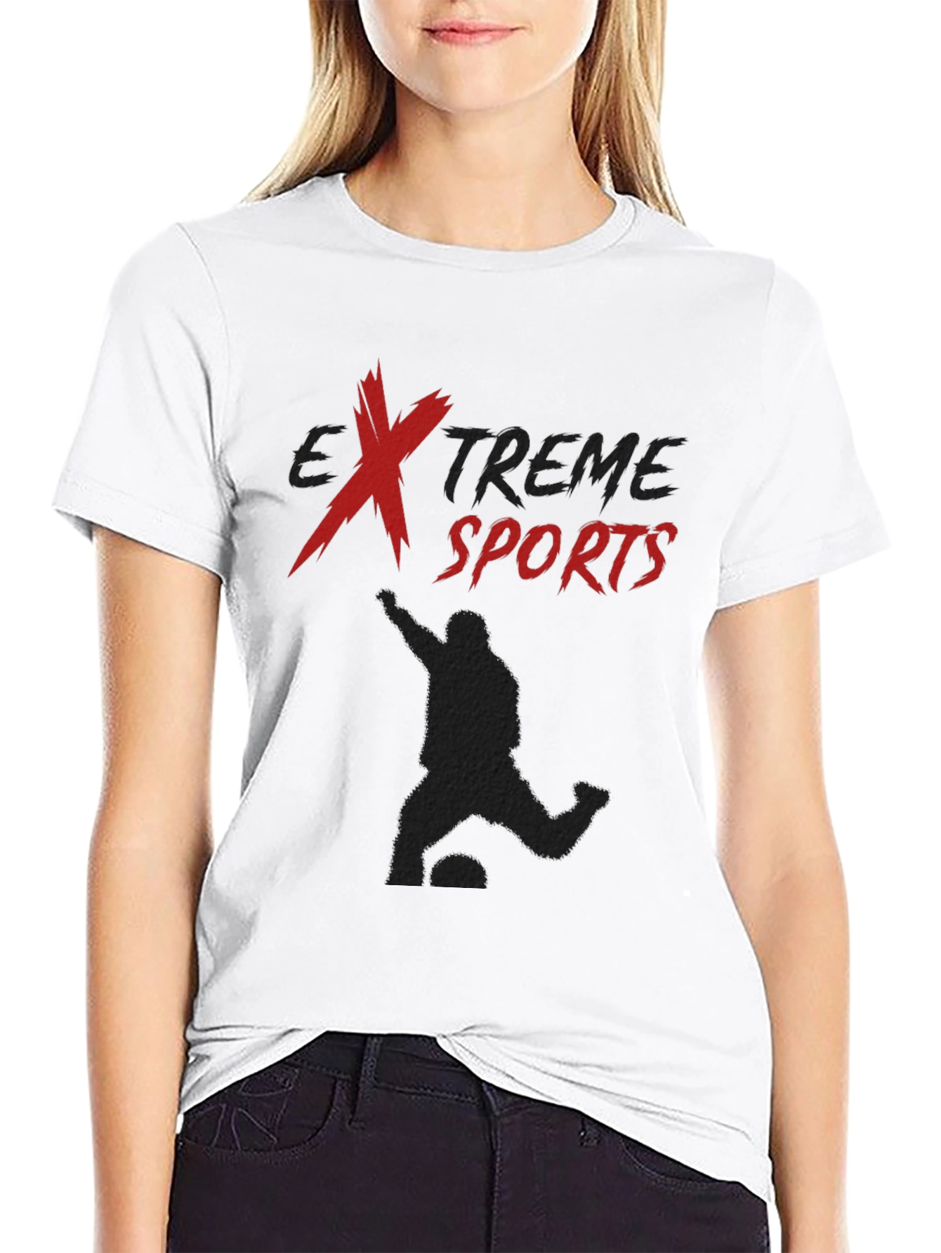 Extreme Sports Black Graphic T-Shirt