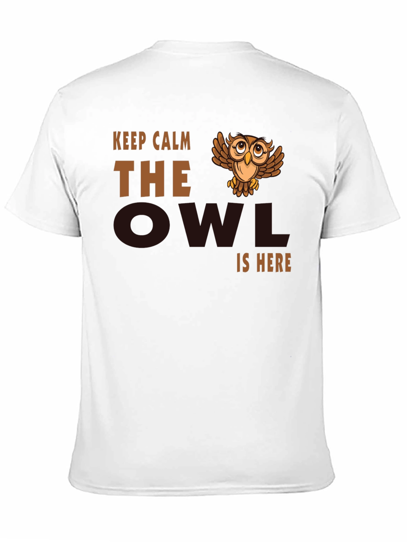 Keep Calm Owl T-Shirt - Funny Bird Lover Tee