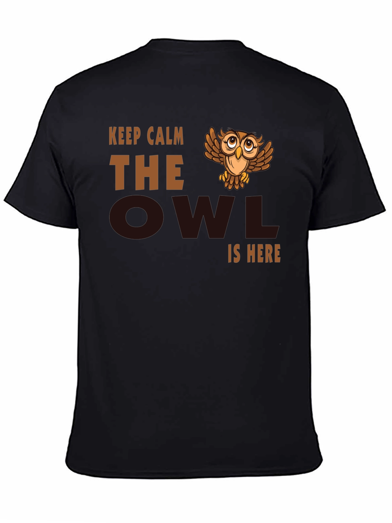 Keep Calm Owl T-Shirt - Funny Bird Lover Tee