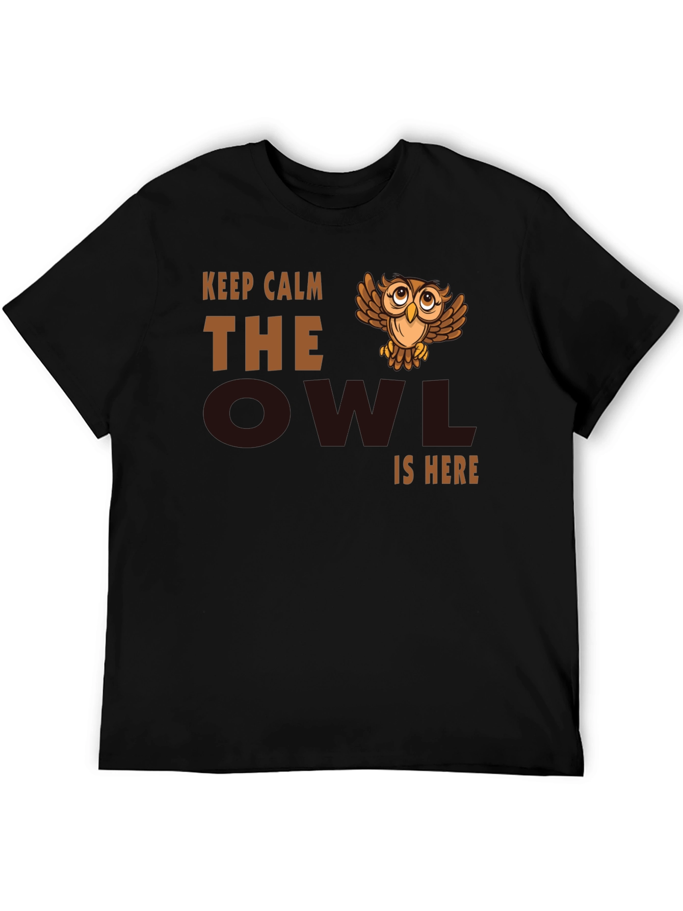 Keep Calm Owl T-Shirt - Funny Bird Lover Tee