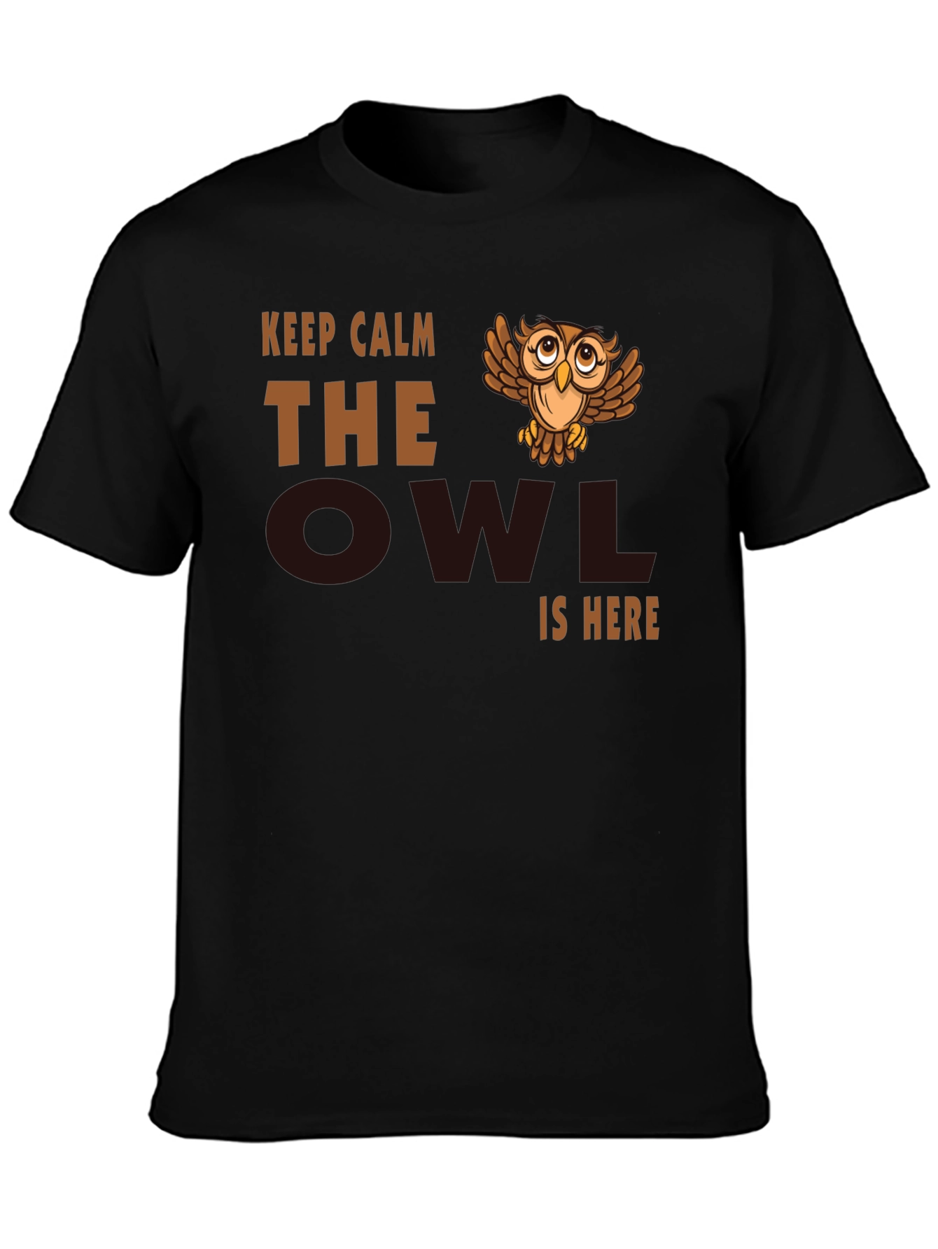 Keep Calm Owl T-Shirt - Funny Bird Lover Tee