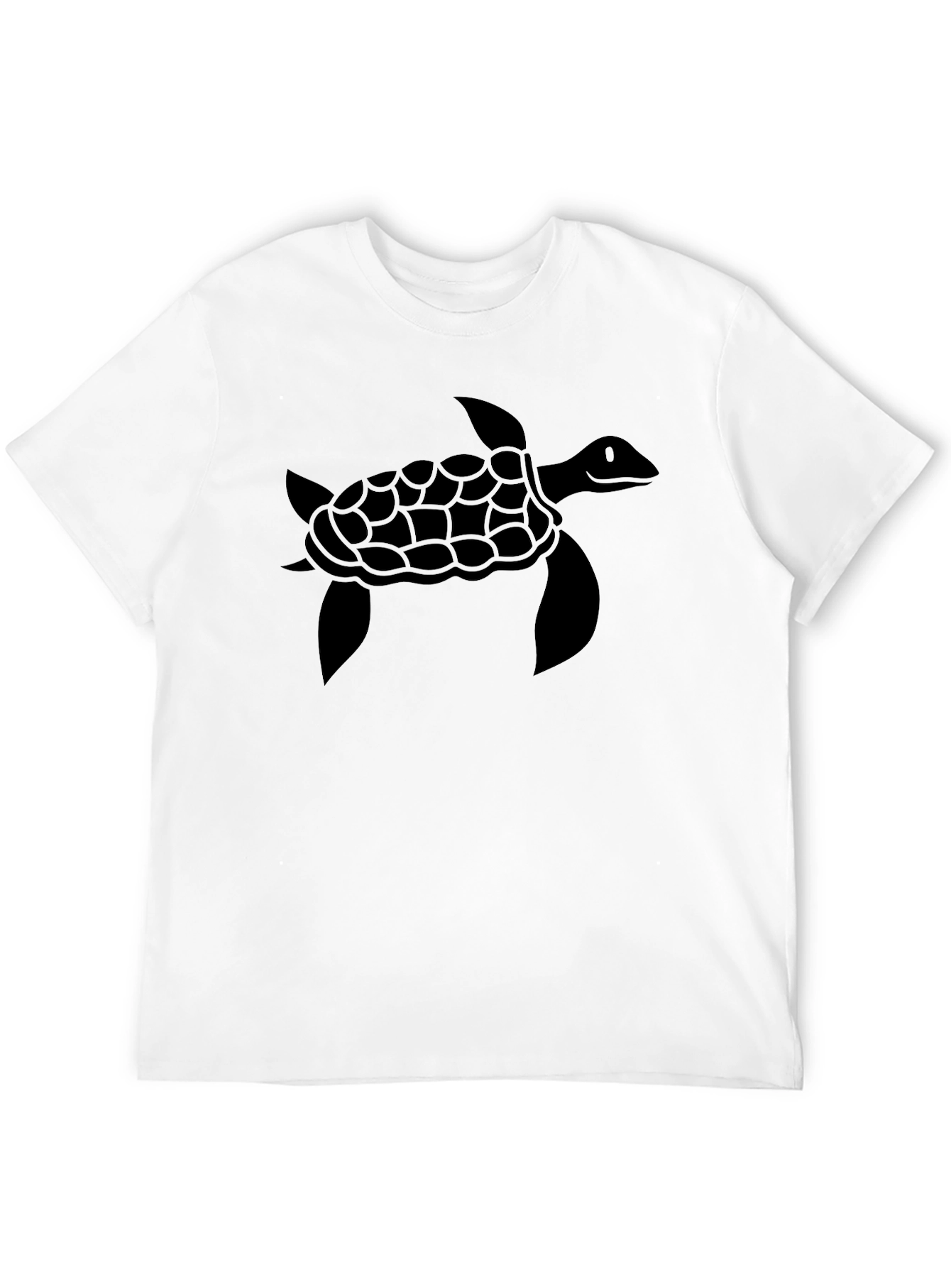 Sea Turtle Graphic Tee - Black Cotton Comfort