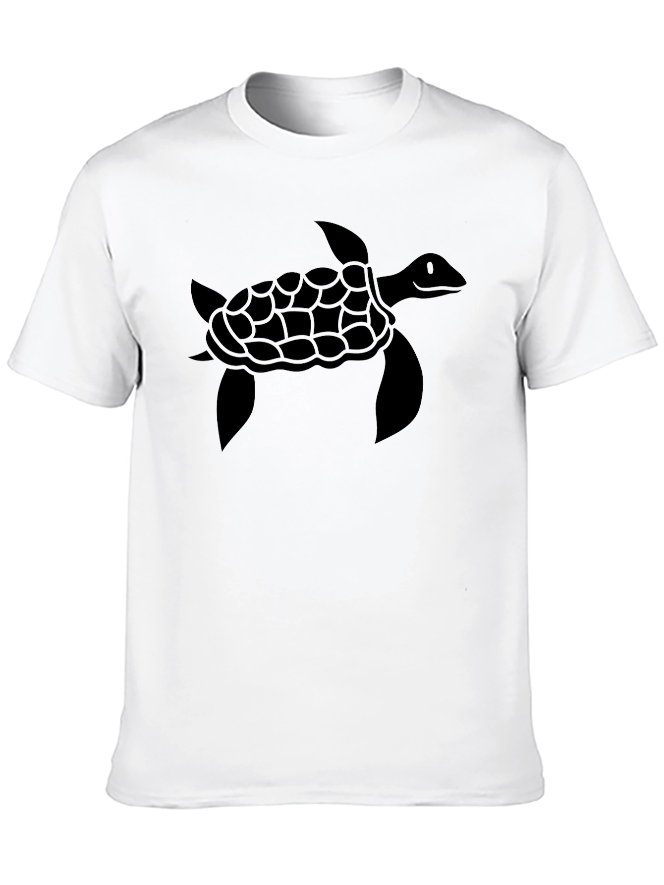 Sea Turtle Graphic Tee - Black Cotton Comfort