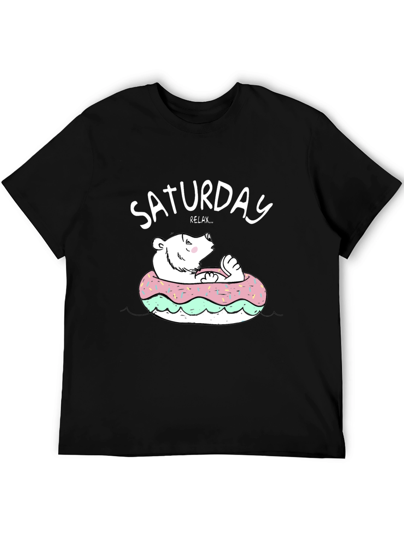 Saturday Relax Bear Donut T-Shirt