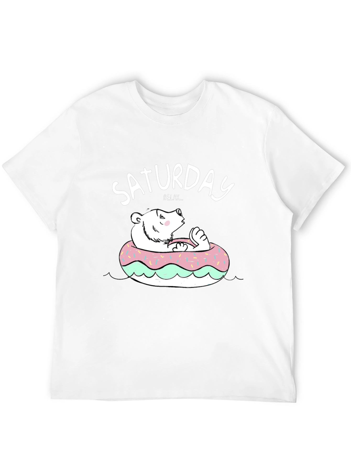 Saturday Relax Bear Donut T-Shirt