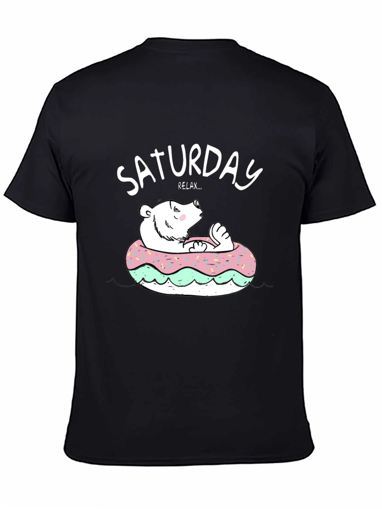 Saturday Relax Bear Donut T-Shirt
