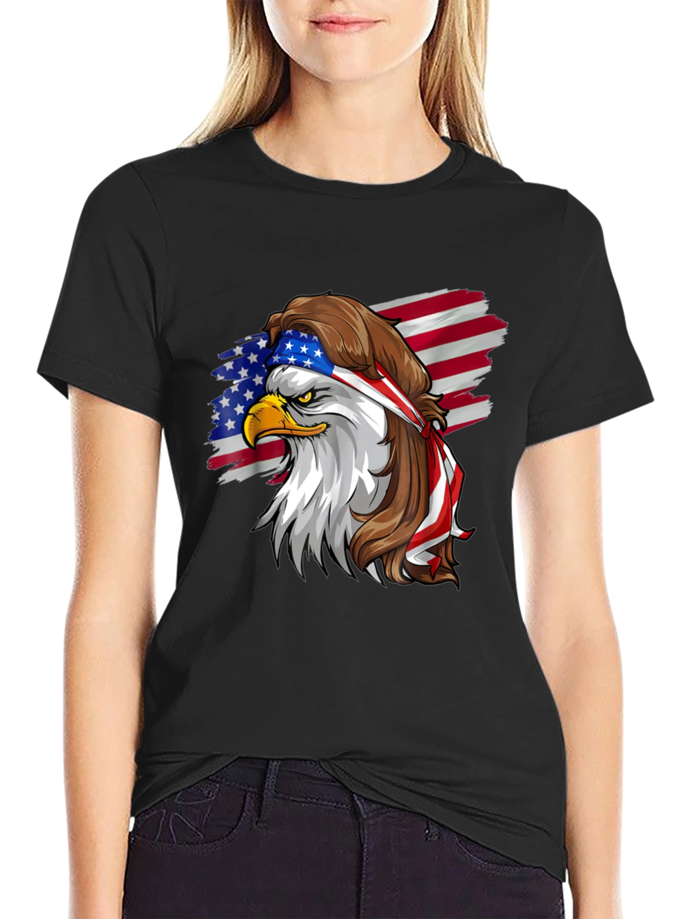 American Eagle Graphic Tee - Patriotic Pride