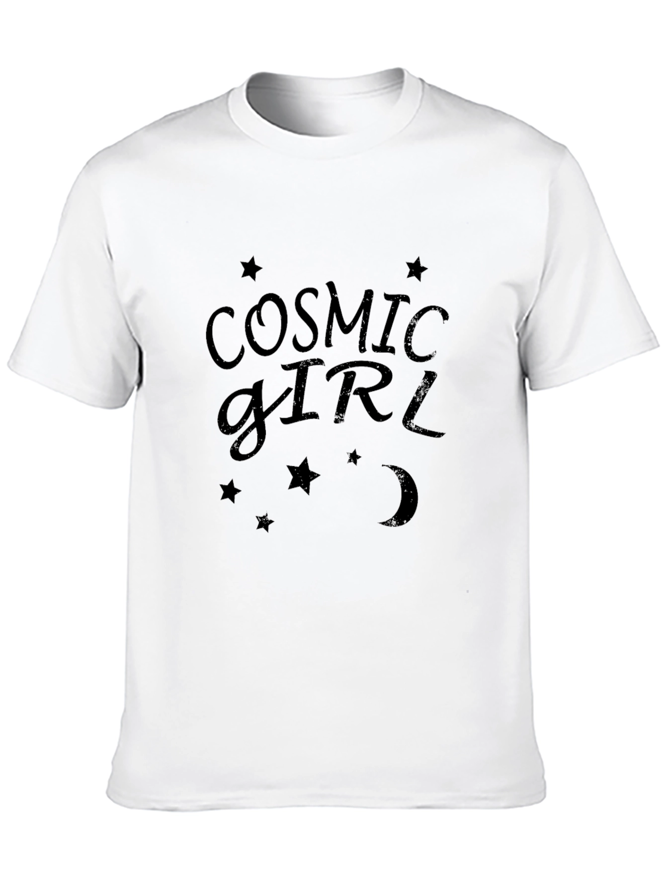 Cosmic Girl Graphic Tee - Black