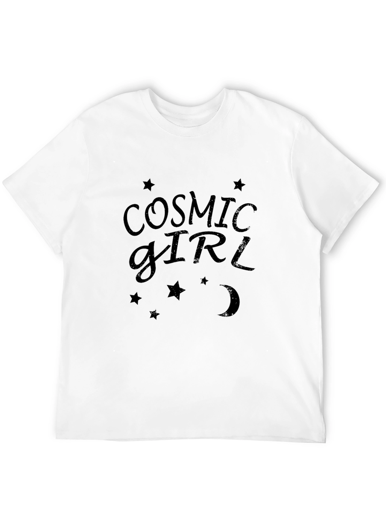 Cosmic Girl Graphic Tee - Black