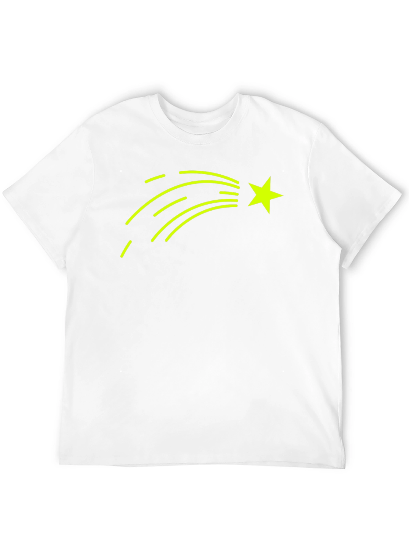 Shooting Star Graphic T-Shirt - Black Cotton Tee