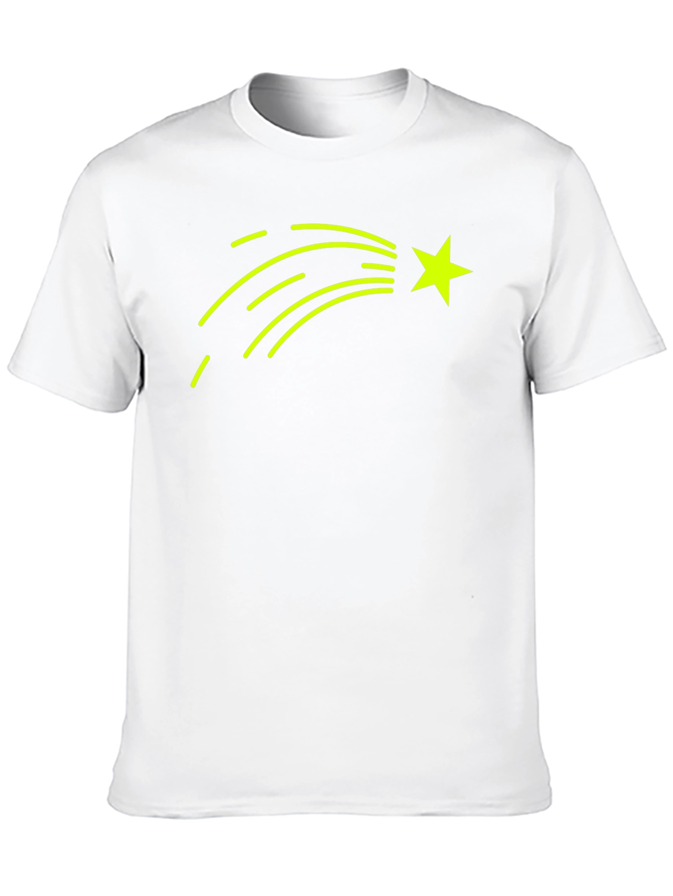 Shooting Star Graphic T-Shirt - Black Cotton Tee