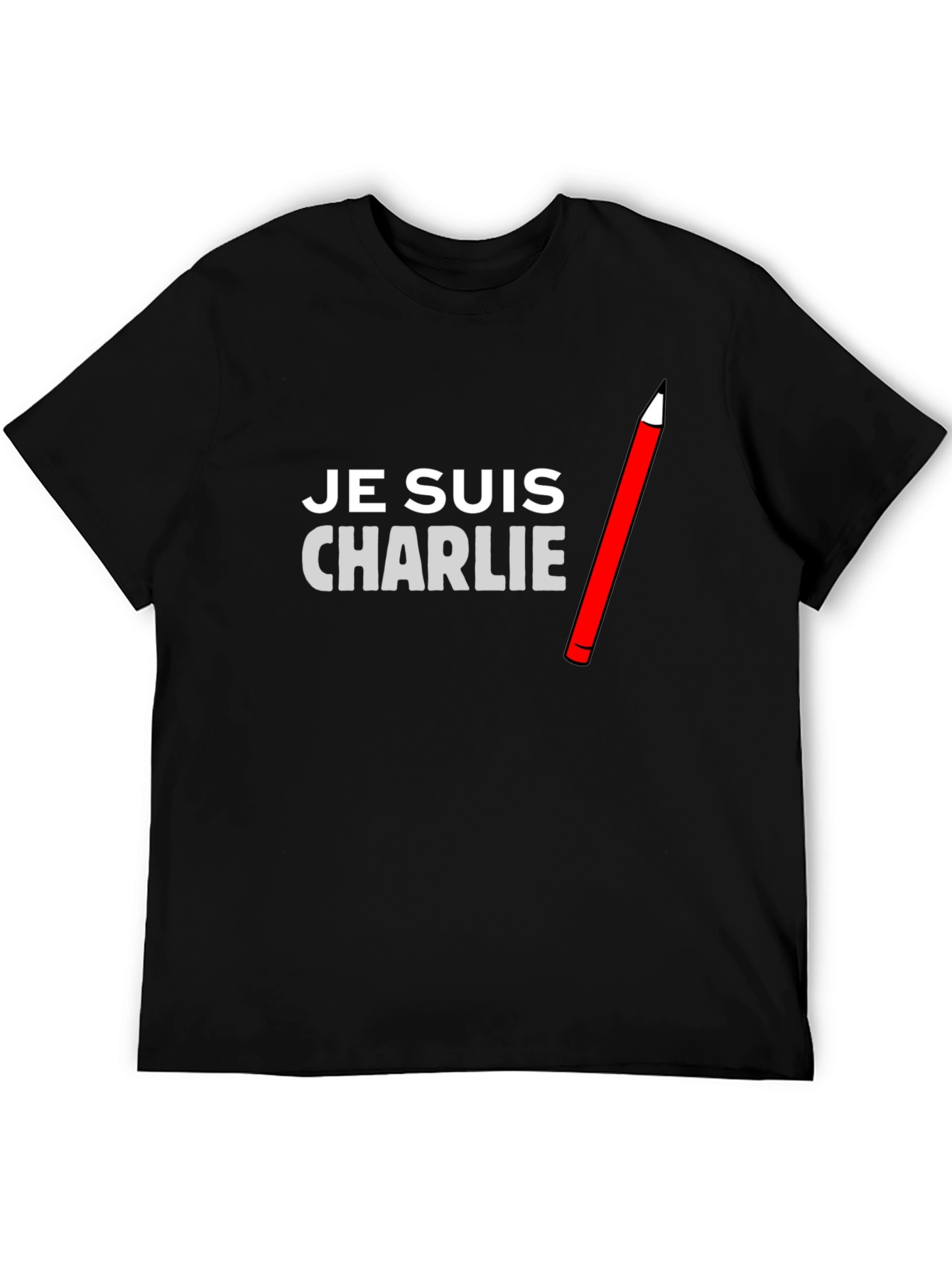 Je Suis Charlie Graphic Tee - Black