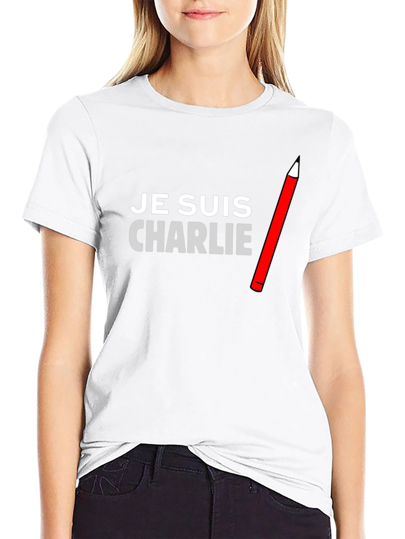 Je Suis Charlie Graphic Tee - Black