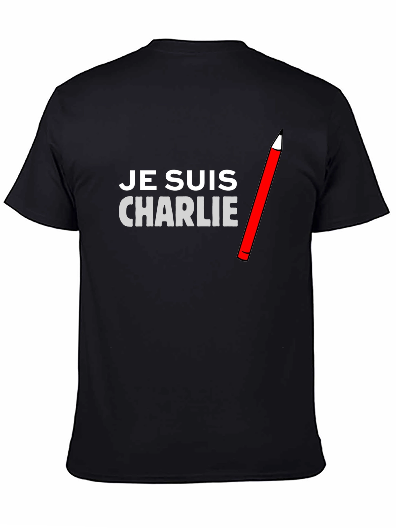 Je Suis Charlie Graphic Tee - Black