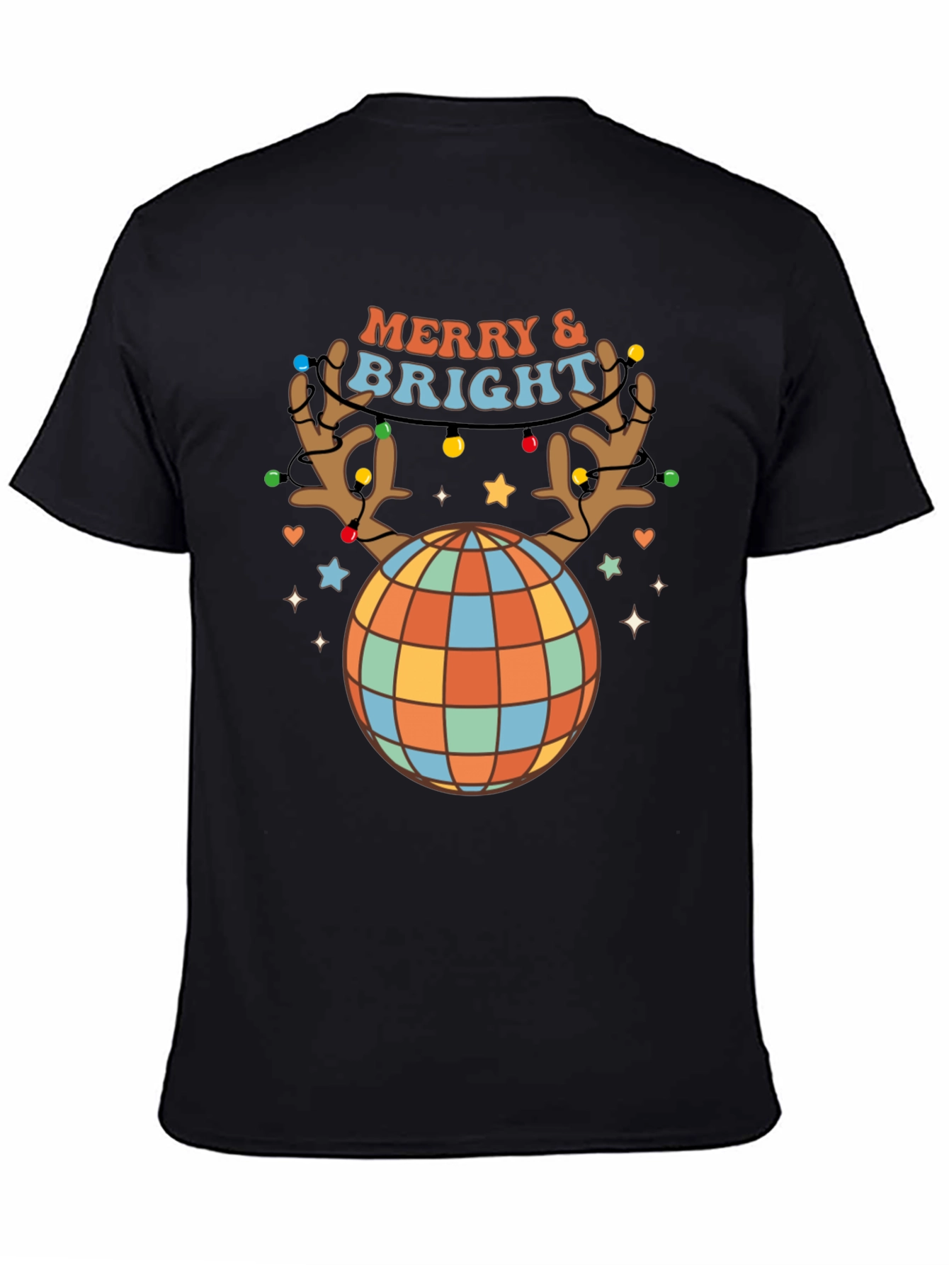 Retro Merry & Bright Holiday T-Shirt