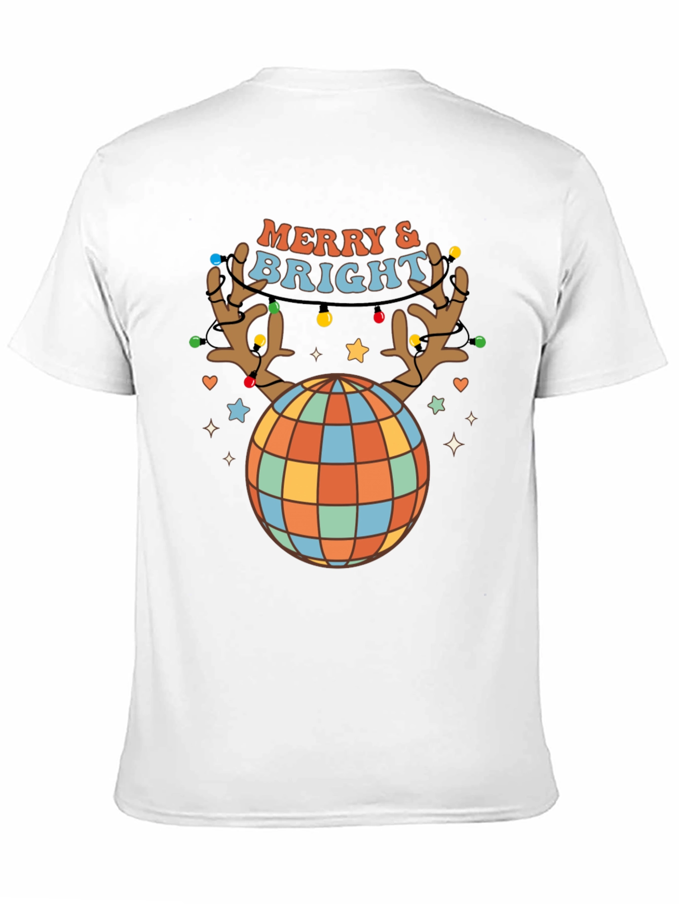 Retro Merry & Bright Holiday T-Shirt
