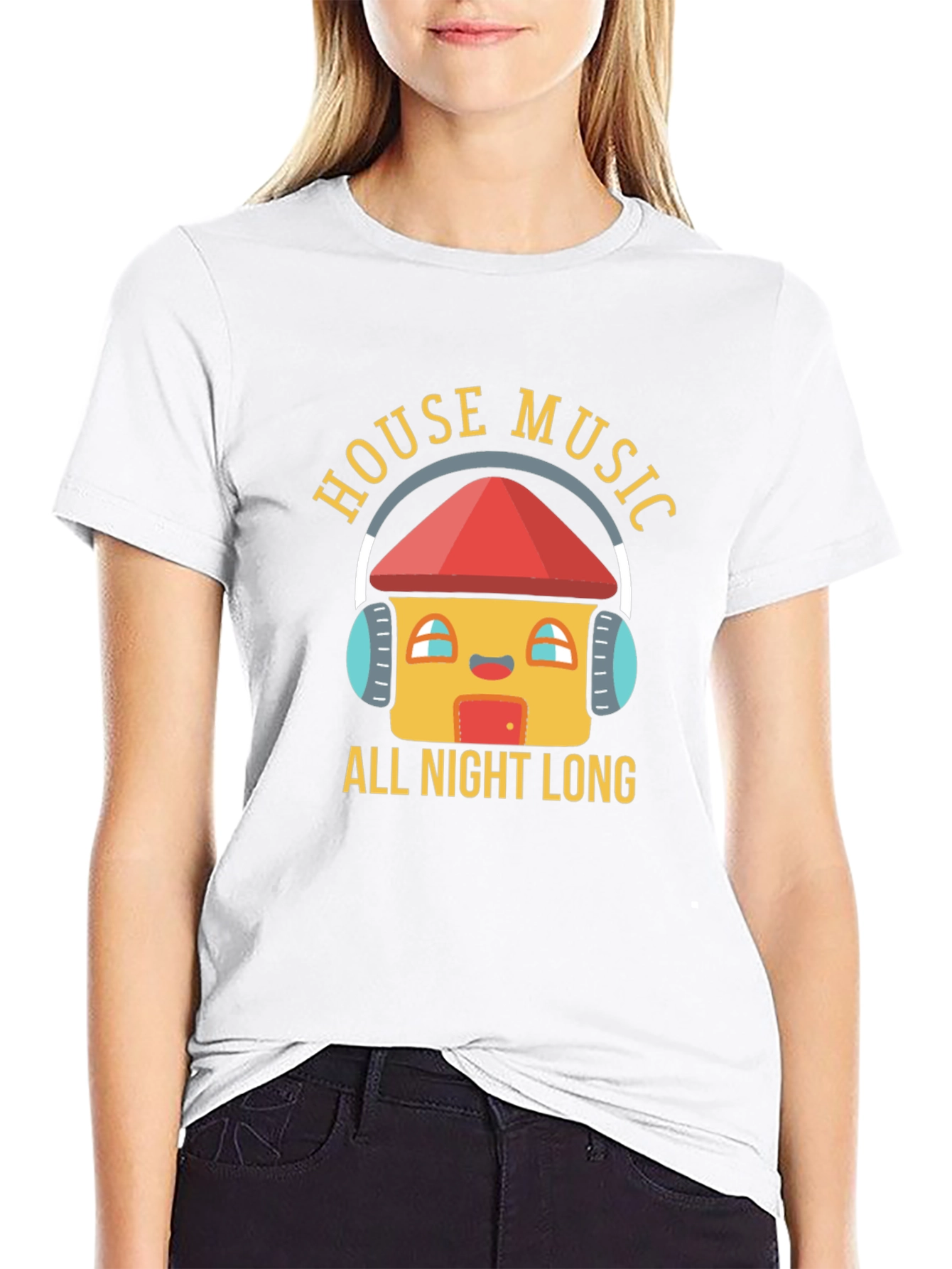 House Music All Night Long Graphic T-Shirt