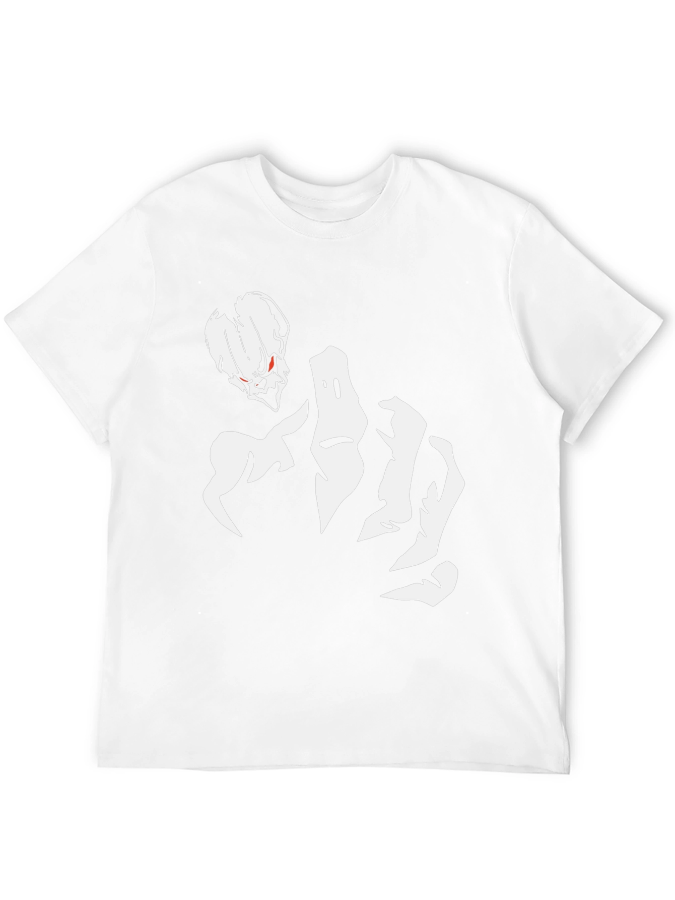 Skull & Hand Graphic Tee - Black Cotton Blend
