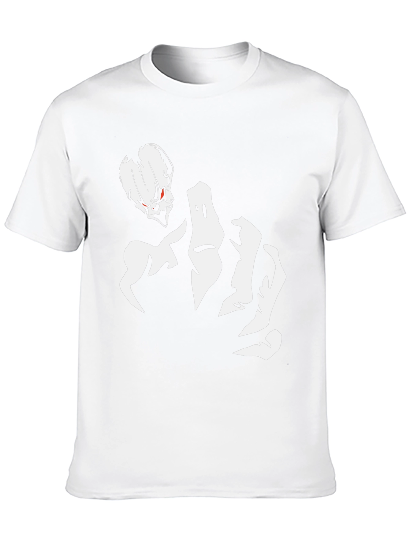 Skull & Hand Graphic Tee - Black Cotton Blend