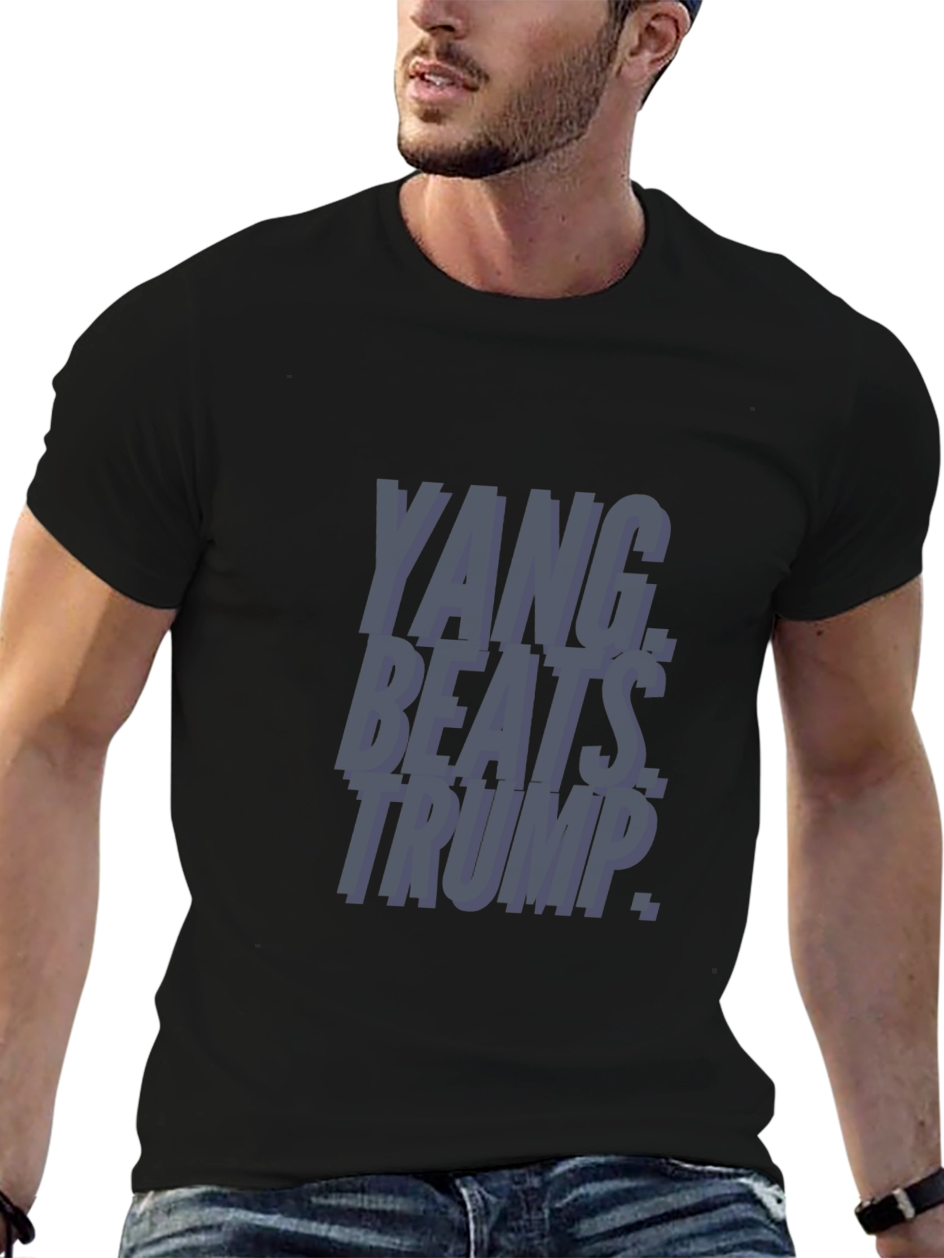Yang Beats Trump T-Shirt - Political Statement Tee