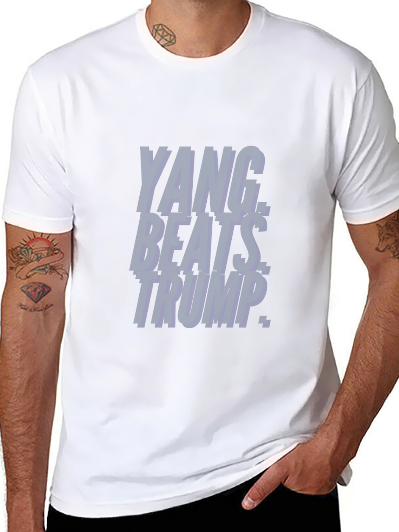 Yang Beats Trump T-Shirt - Political Statement Tee