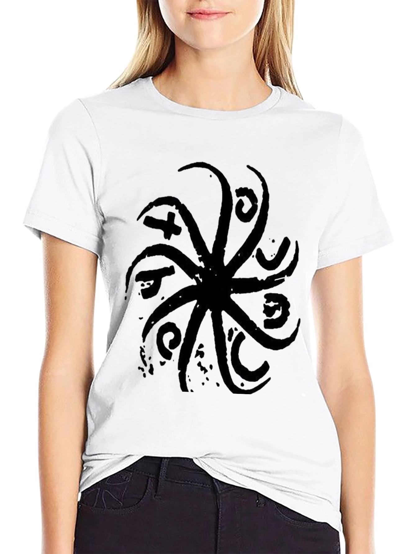Abstract Octopus Graphic Tee - Soft Cotton