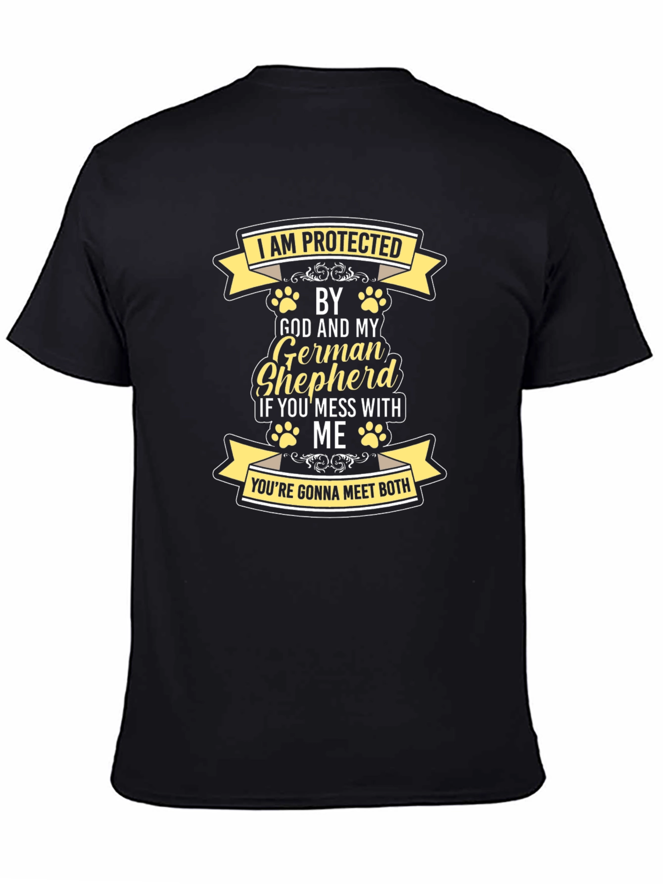 Protected by God and German Shepherd T-Shirt