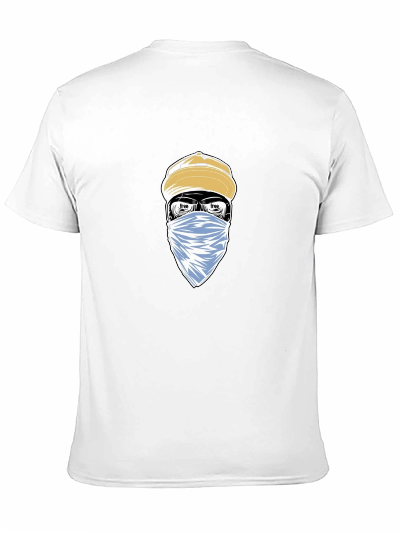 Urban Style Graphic Tee - Masked Character Design