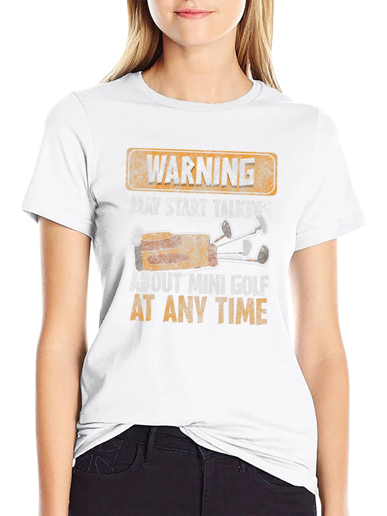 Warning Mini Golf T-Shirt
