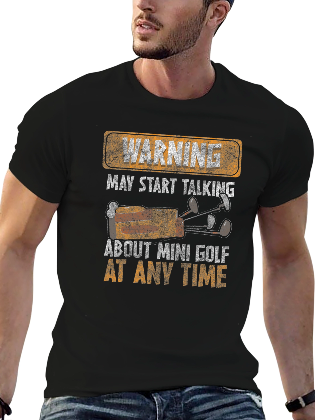 Warning Mini Golf T-Shirt