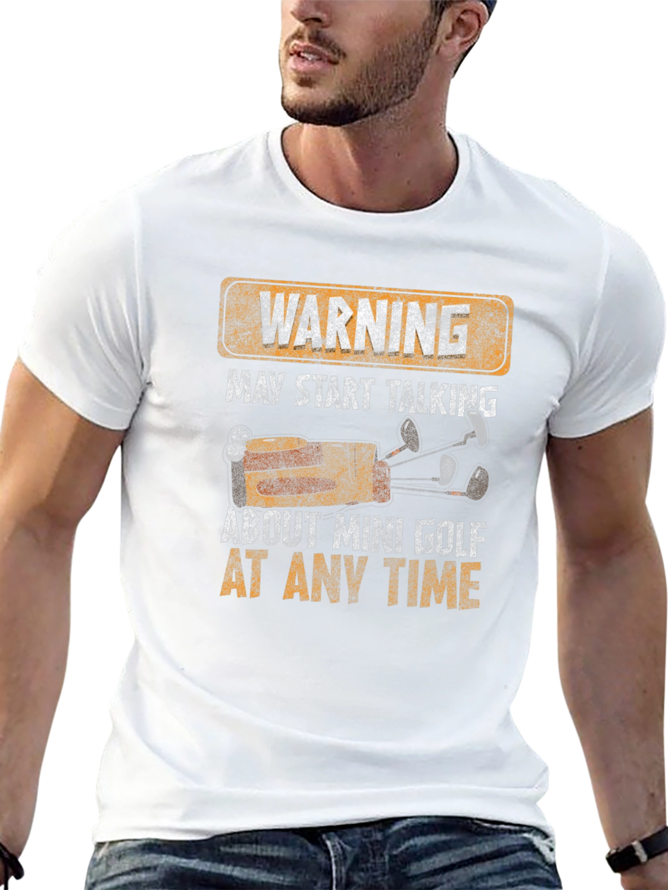 Warning Mini Golf T-Shirt