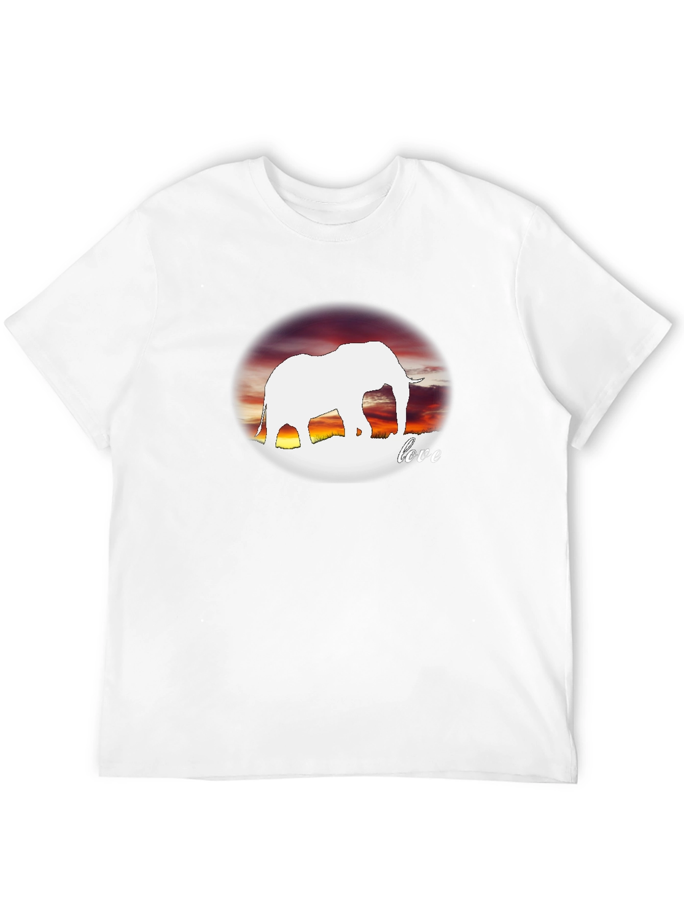 Elephant Love Graphic Black Tee