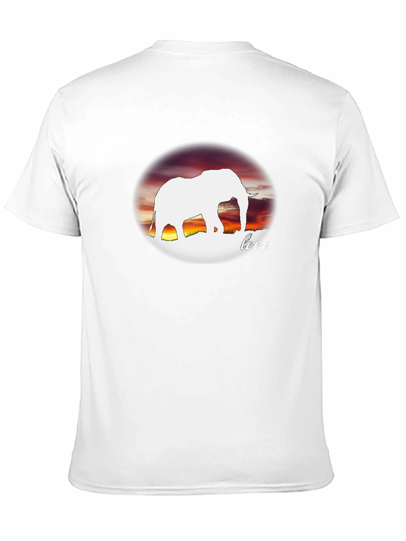 Elephant Love Graphic Black Tee