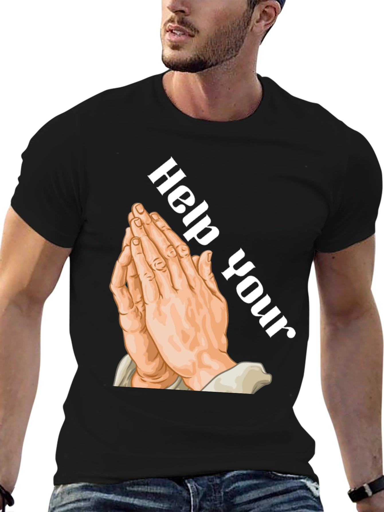 Help Your Self T-Shirt - Black