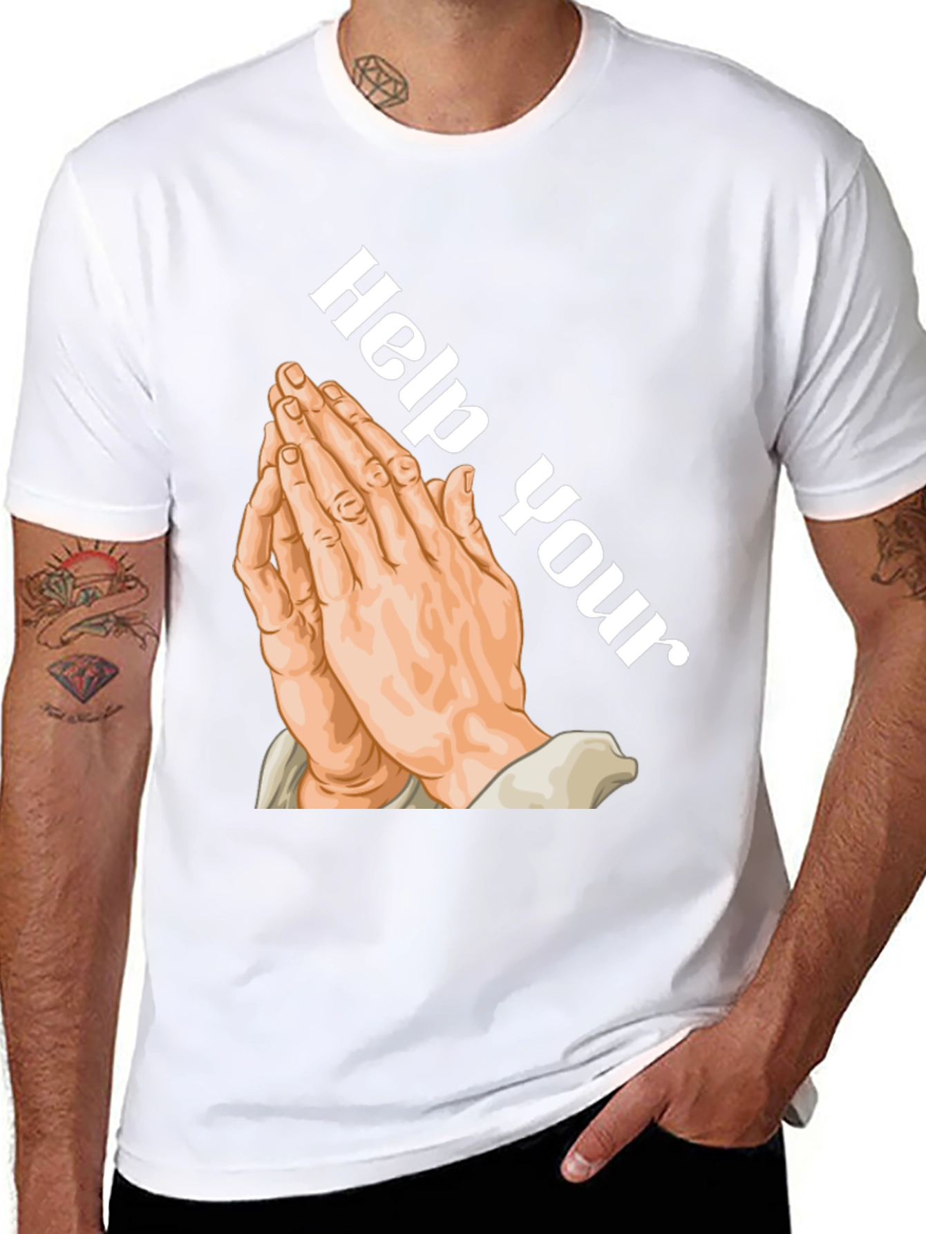 Help Your Self T-Shirt - Black